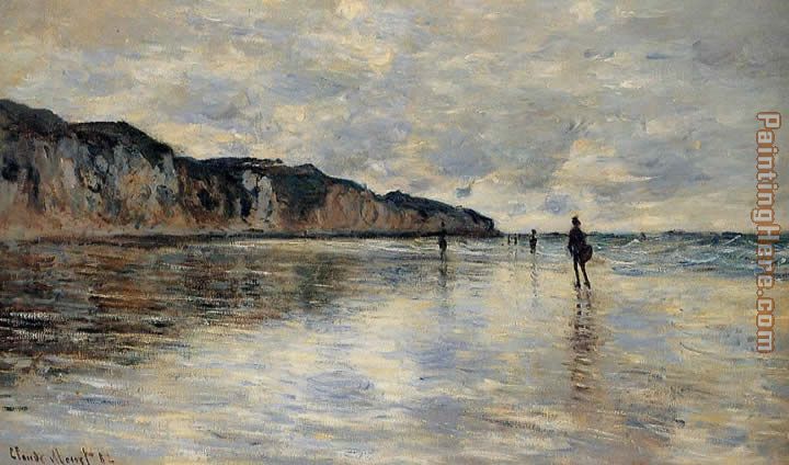 Low Tide at Pourville painting - Claude Monet Low Tide at Pourville art painting